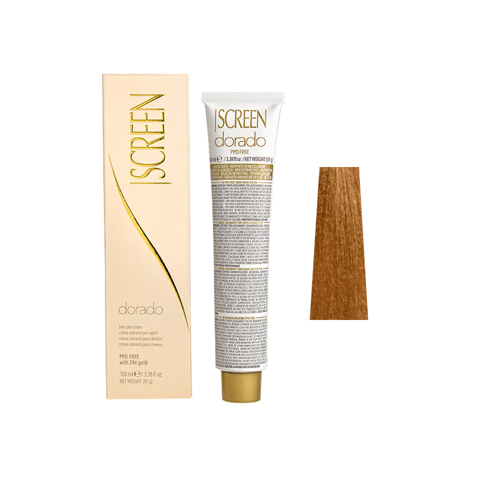 Крем-фарба для волосся перманентна з 24-каратним золотом SCREEN Dorado 9CL (9.24) Hemp Extra Light Вlonde, 100 ml - 1